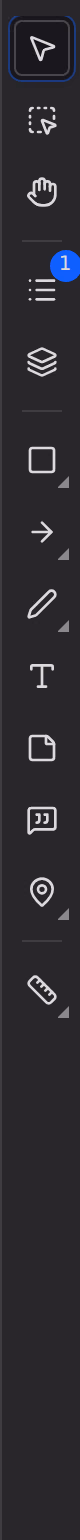 The document markup tool rail, showing the Shapes, Lines, Draw, Text, Note, Callout, Pins and Measure tool groups.